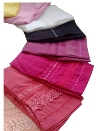 100% cotton salwar. Features semi elastic waist .